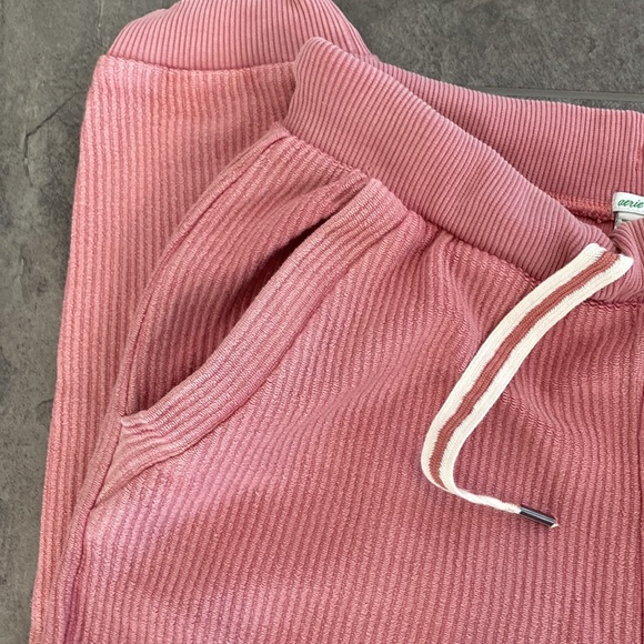 Aerie Pink Corduroy Jogger Pants - Picture 4 of 8